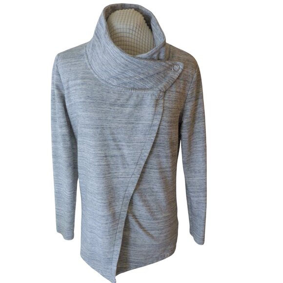 Danskin French Terry Cardigan Wrap Sweater - Picture 1 of 5